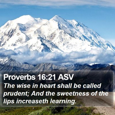 Proverbs 16:21 ASV Bible Verse Image