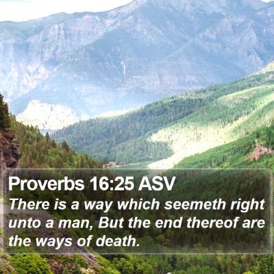 Proverbs 16:25 ASV Bible Verse Image