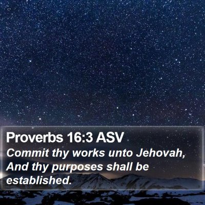 Proverbs 16:3 ASV Bible Verse Image