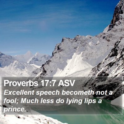 Proverbs 17:7 ASV Bible Verse Image