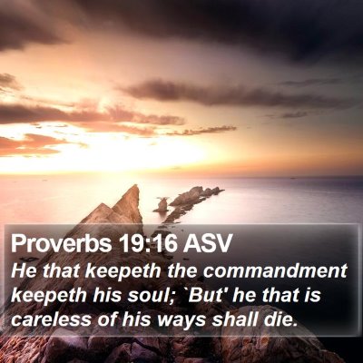 Proverbs 19:16 ASV Bible Verse Image