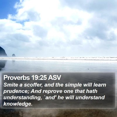 Proverbs 19:25 ASV Bible Verse Image