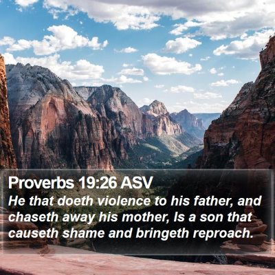 Proverbs 19:26 ASV Bible Verse Image