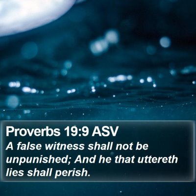 Proverbs 19:9 ASV Bible Verse Image