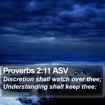 Proverbs 2:11 ASV Bible Verse Image