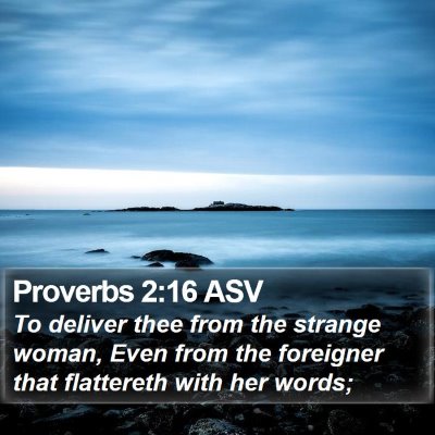 Proverbs 2:16 ASV Bible Verse Image