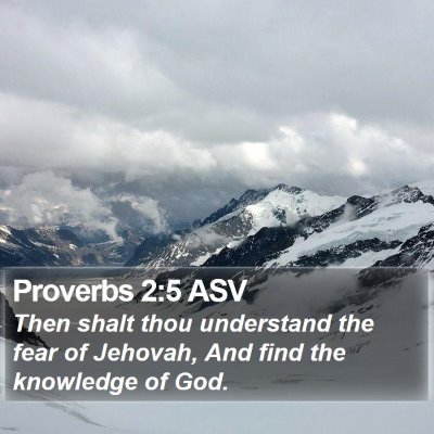 Proverbs 2:5 ASV Bible Verse Image