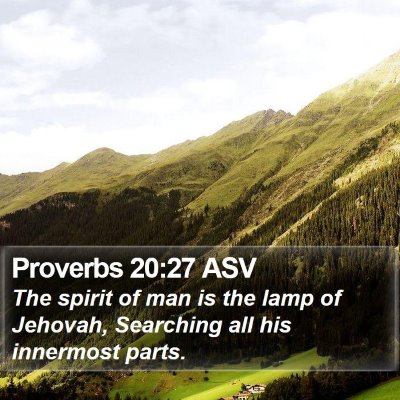 Proverbs 20:27 ASV Bible Verse Image