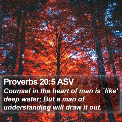 Proverbs 20:5 ASV Bible Verse Image