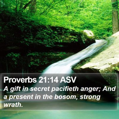 Proverbs 21:14 ASV Bible Verse Image