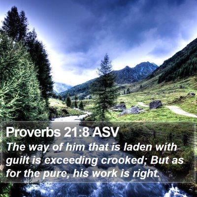 Proverbs 21:8 ASV Bible Verse Image