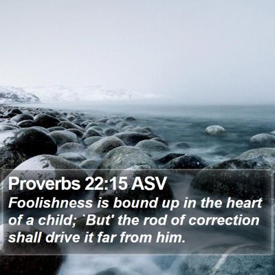 Proverbs 22:15 ASV Bible Verse Image