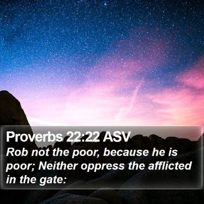 Proverbs 22:22 ASV Bible Verse Image