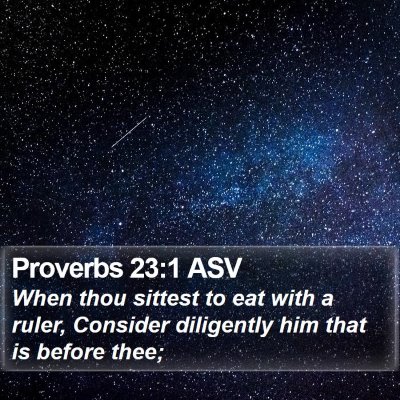 Proverbs 23:1 ASV Bible Verse Image