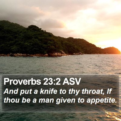 Proverbs 23:2 ASV Bible Verse Image