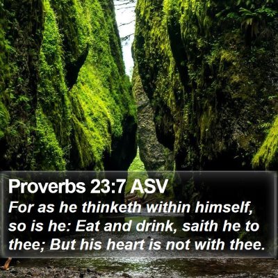 Proverbs 23:7 ASV Bible Verse Image