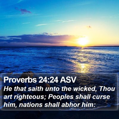 Proverbs 24:24 ASV Bible Verse Image