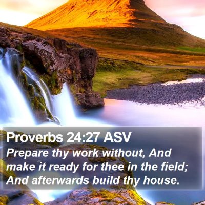 Proverbs 24:27 ASV Bible Verse Image