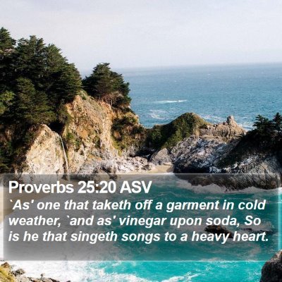 Proverbs 25:20 ASV Bible Verse Image