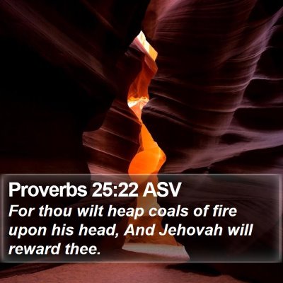 Proverbs 25:22 ASV Bible Verse Image