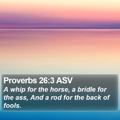 Proverbs 26:3 ASV Bible Verse Image