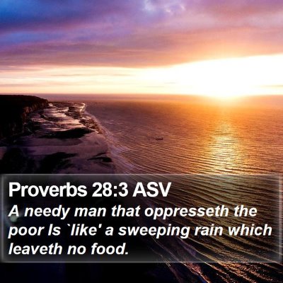 Proverbs 28:3 ASV Bible Verse Image