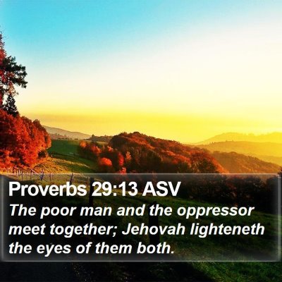Proverbs 29:13 ASV Bible Verse Image