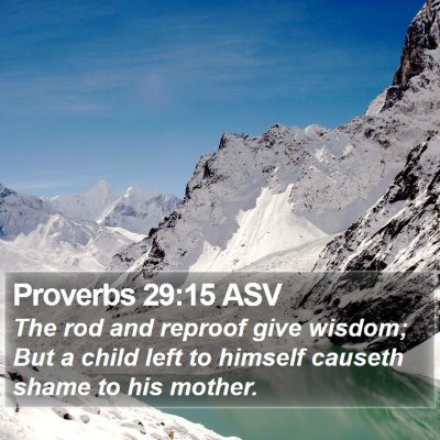 Proverbs 29:15 ASV Bible Verse Image