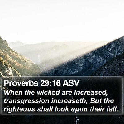 Proverbs 29:16 ASV Bible Verse Image