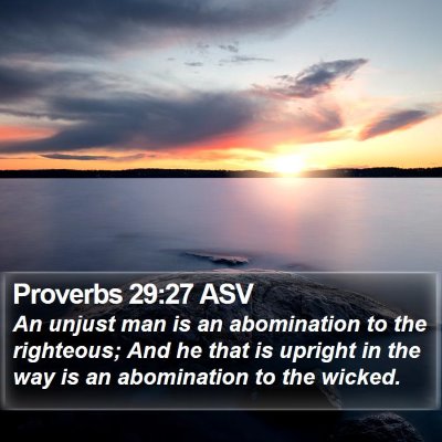 Proverbs 29:27 ASV Bible Verse Image