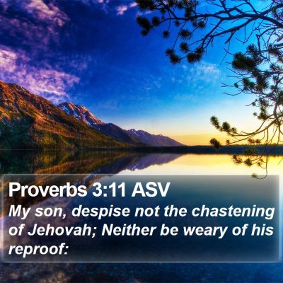 Proverbs 3:11 ASV Bible Verse Image