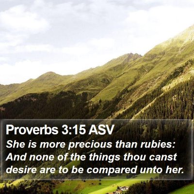 Proverbs 3:15 ASV Bible Verse Image