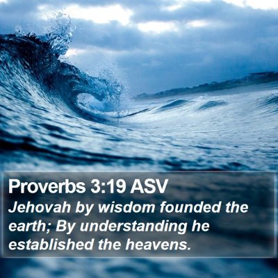 Proverbs 3:19 ASV Bible Verse Image