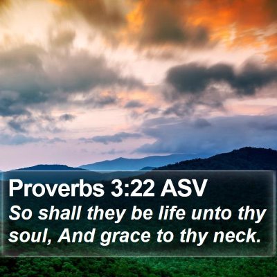 Proverbs 3:22 ASV Bible Verse Image