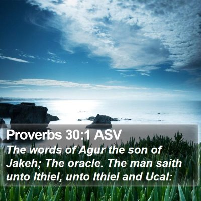 Proverbs 30:1 ASV Bible Verse Image
