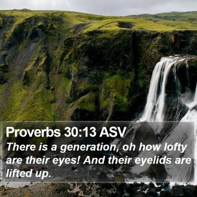 Proverbs 30:13 ASV Bible Verse Image