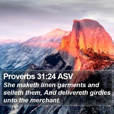 Proverbs 31:24 ASV Bible Verse Image