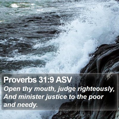 Proverbs 31:9 ASV Bible Verse Image