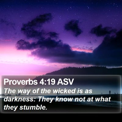 Proverbs 4:19 ASV Bible Verse Image