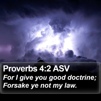 Proverbs 4:2 ASV Bible Verse Image