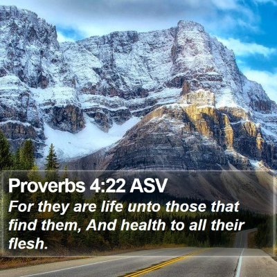 Proverbs 4:22 ASV Bible Verse Image
