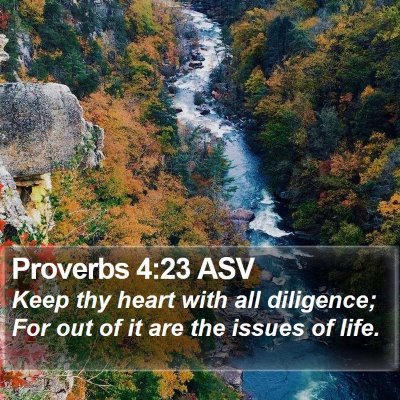 Proverbs 4:23 ASV Bible Verse Image