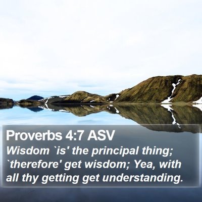 Proverbs 4:7 ASV Bible Verse Image