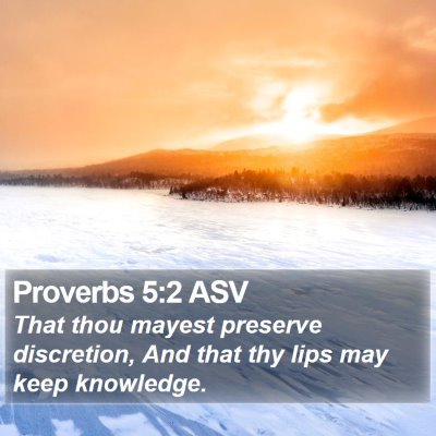 Proverbs 5:2 ASV Bible Verse Image