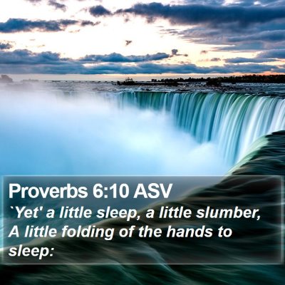Proverbs 6:10 ASV Bible Verse Image