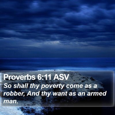 Proverbs 6:11 ASV Bible Verse Image