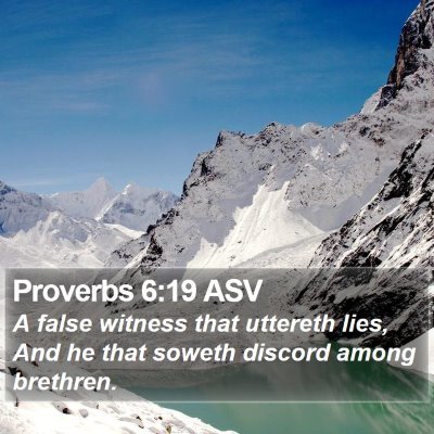 Proverbs 6:19 ASV Bible Verse Image