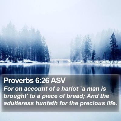 Proverbs 6:26 ASV Bible Verse Image