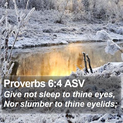Proverbs 6:4 ASV Bible Verse Image