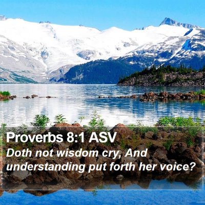 Proverbs 8:1 ASV Bible Verse Image
